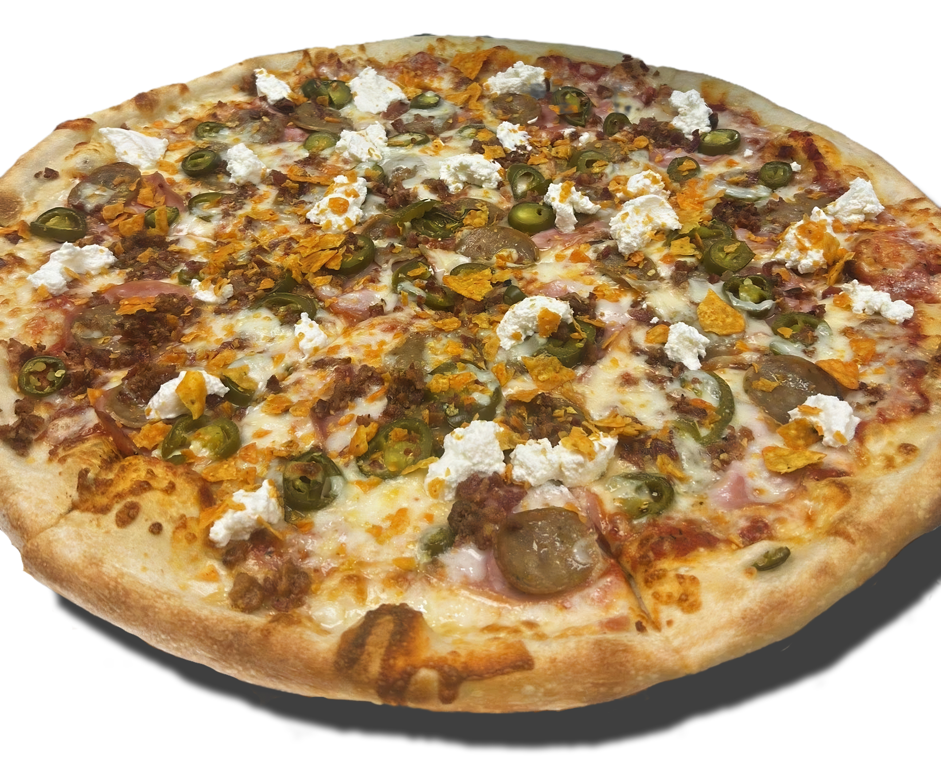 Specialty pizza at Mario's Pizza by the Slice in Wichita Falls